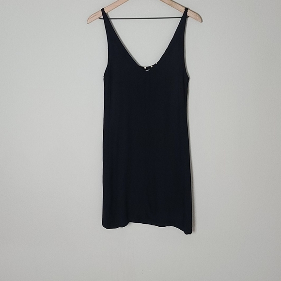 Zara Black Studded Sleeveless Dress Size Small - Picture 4 of 6